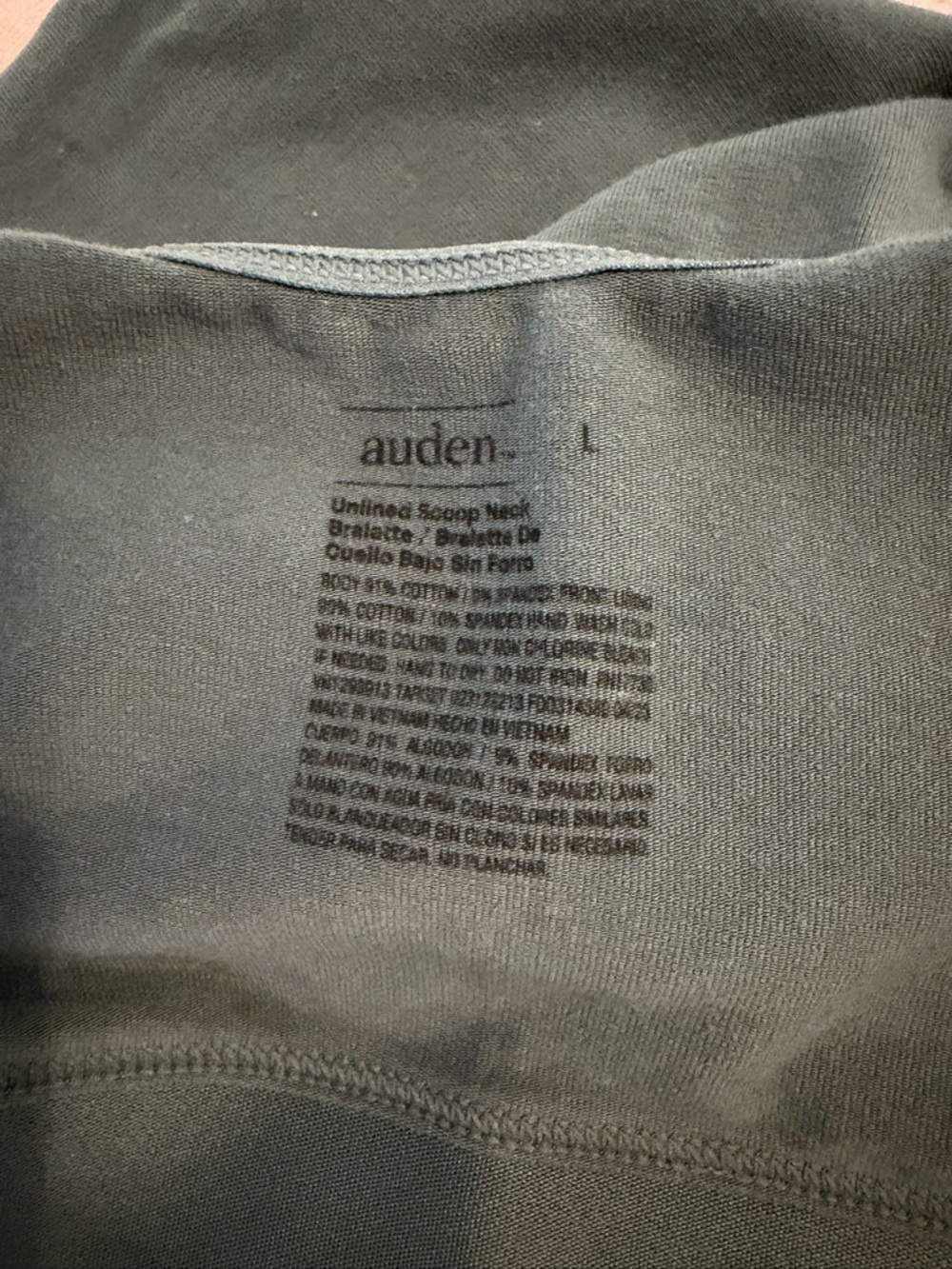 Auden Scoop Neck Bralette Duo - Light Gray & Deep Teal - Picture 7 of 7